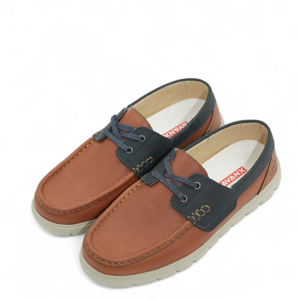 
                  
                    Mocasin Hansel Miel/Azul
                  
                