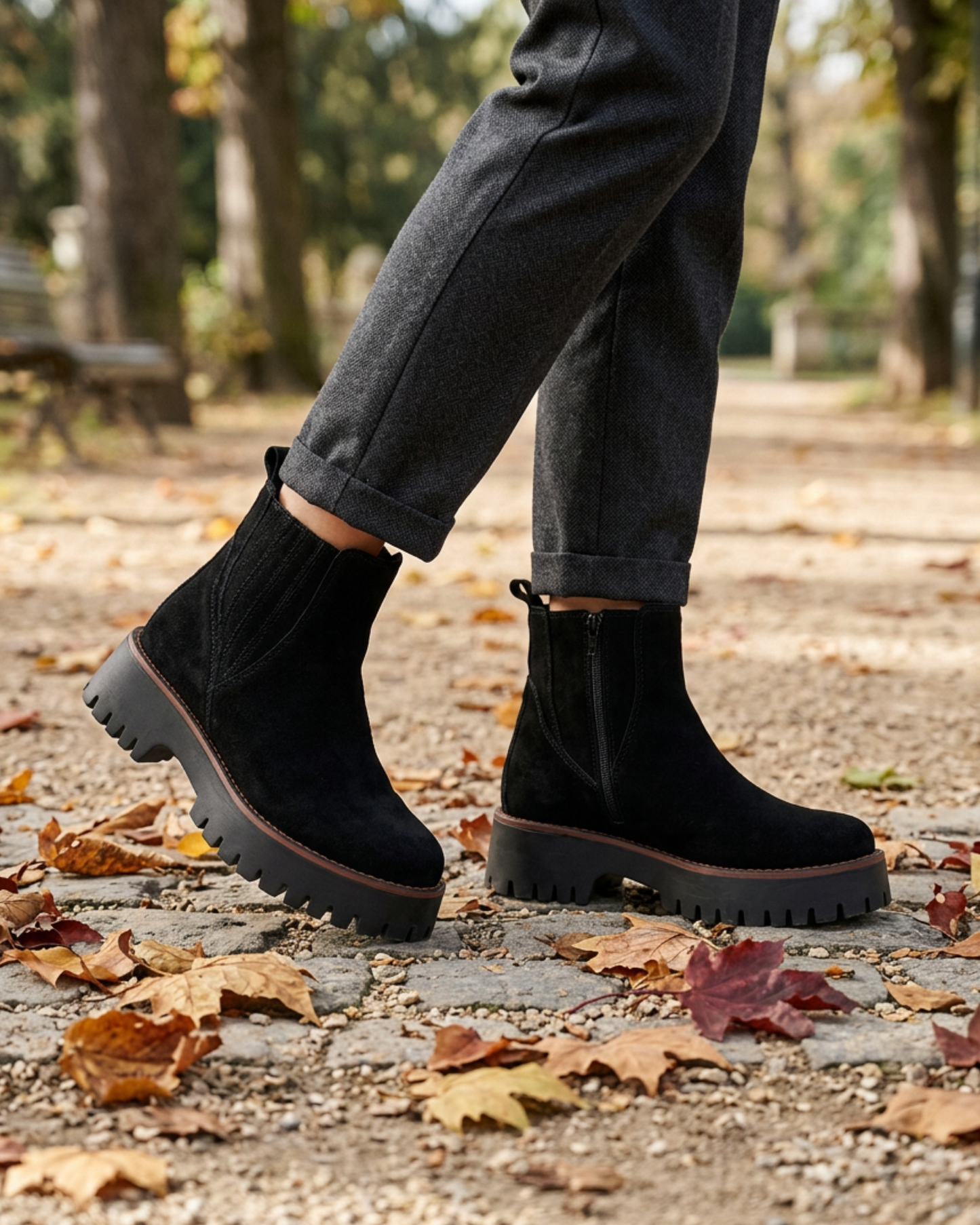Botines Brisa (MUJER) Negro