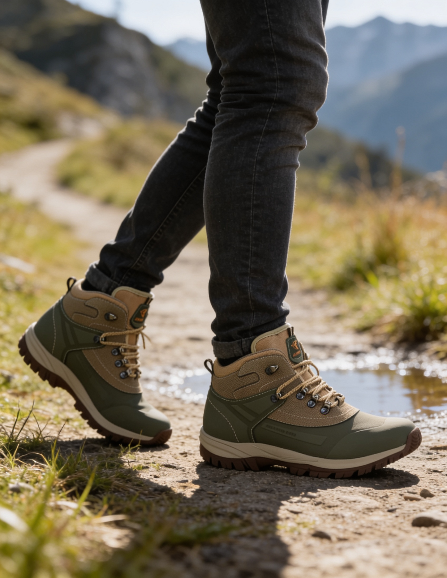 Bota Biker Walking Verde