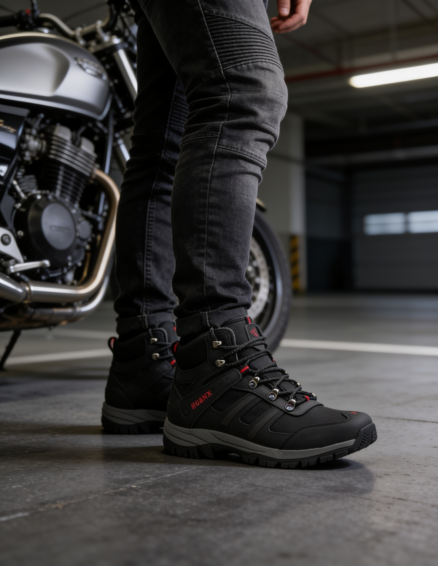 Bota Biker Zoom Negro