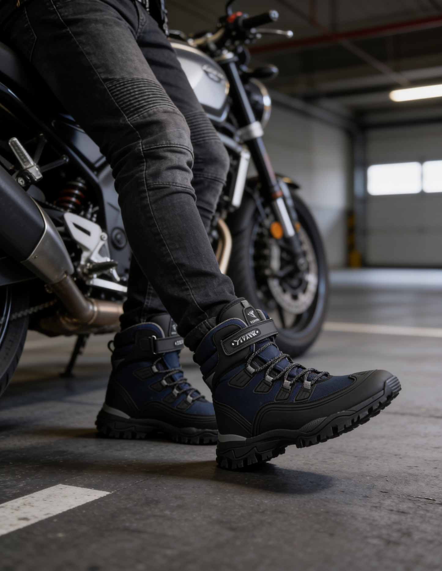 Bota Biker Everest Azúl